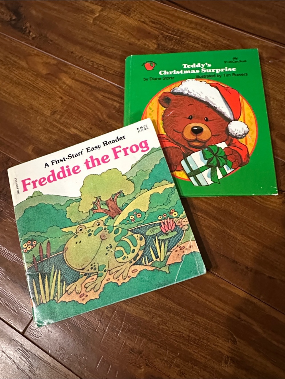 Vintage Children's Book Lot Freddie the Frog & Teddy's Christmas Surprise